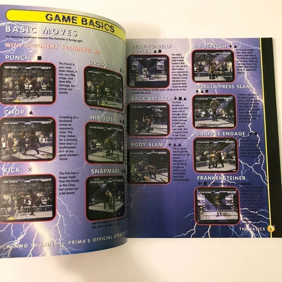 98 WCW nWo Thunder Official Strategy Guide  Playstation Every Signature Move - Picture 7 of 13
